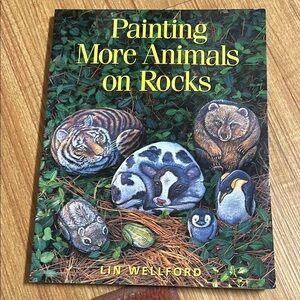 Lin Wellford Painting More Animals on Rocks Book